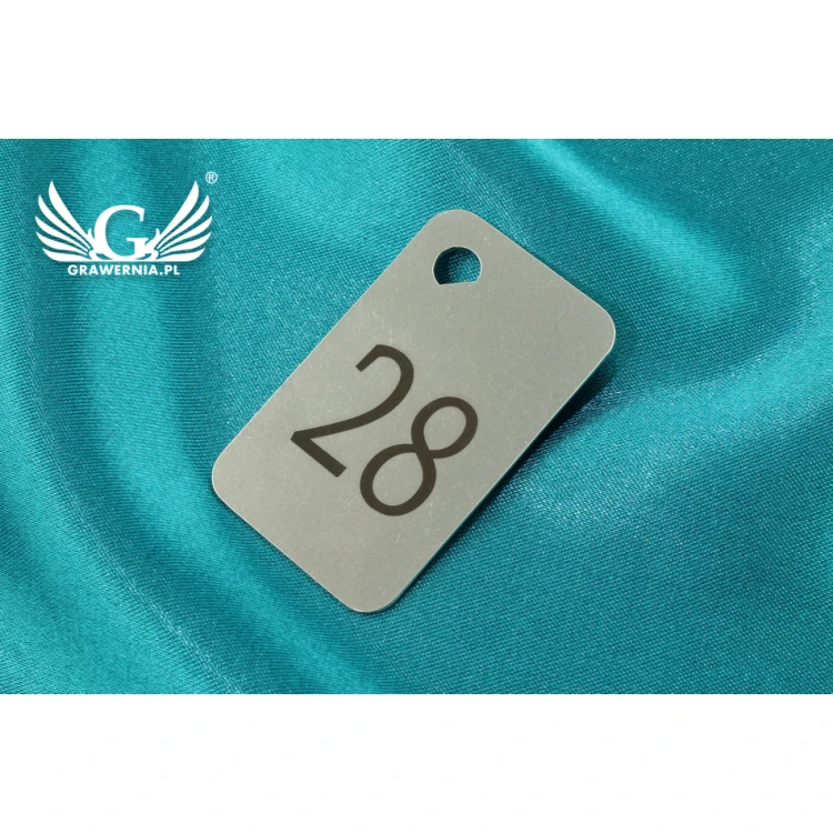 Hotel Keychain - MATRIXMET 1 MINI SLIM 51x31mm thickness. 1mm - BM022