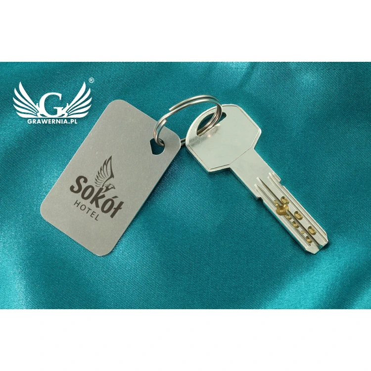 Hotel Keychain - MATRIXMET 1 MINI SLIM 51x31mm thickness. 1mm - BM022