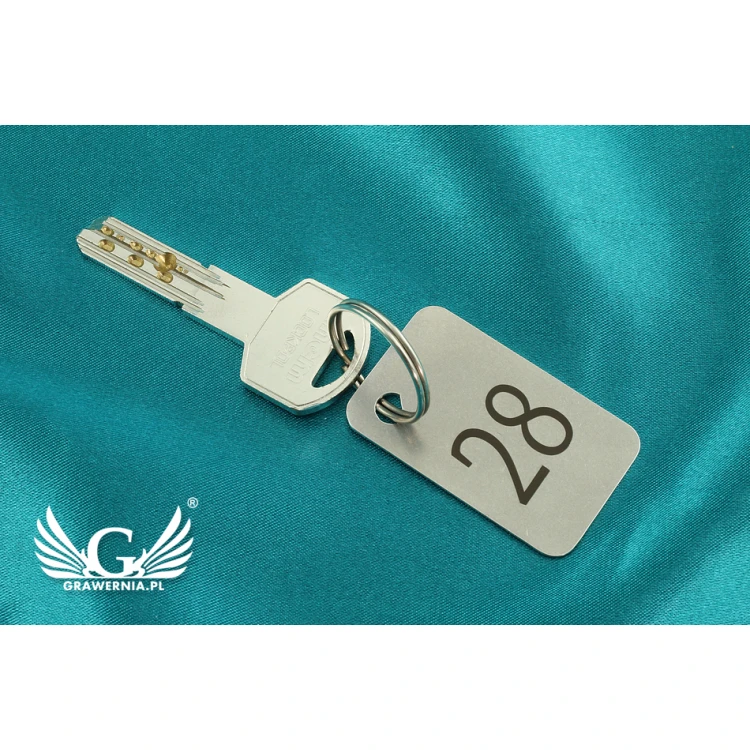 Hotel Keychain - MATRIXMET 1 MINI SLIM 51x31mm thickness. 1mm - BM022