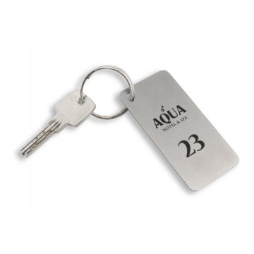Hotel Keychain - MATRIXMET 1 XL SLIM 43x84mm thickness. 1mm - BM032