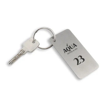 Hotel Keychain - MATRIXMET 1 XL SLIM 43x84mm thickness. 1mm - BM032