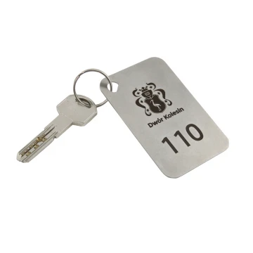 Hotel Keychain - MATRIXMET 1 XXL SLIM 84x54mm thickness. 1mm - BM023