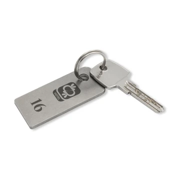 Hotel Keychain - MATRIXMET 3 TINY FAT 60x27mm thickness. 3mm - BM028