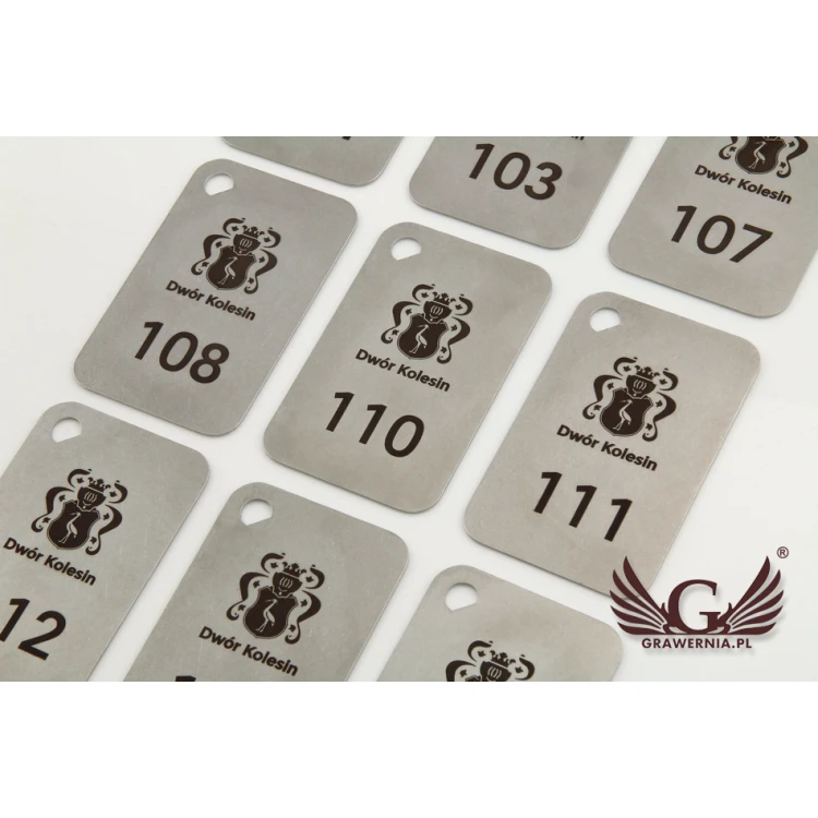 Hotel Keychain - MATRIXMET 1 XXL SLIM 84x54mm thickness. 1mm - BM023