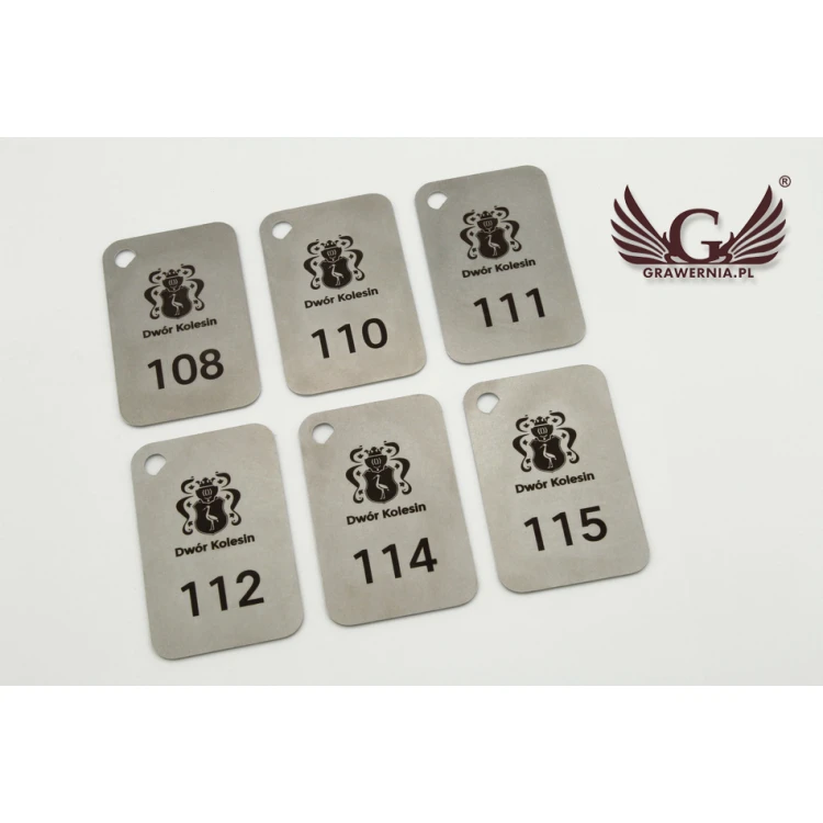 Hotel Keychain - MATRIXMET 1 XXL SLIM 84x54mm thickness. 1mm - BM023