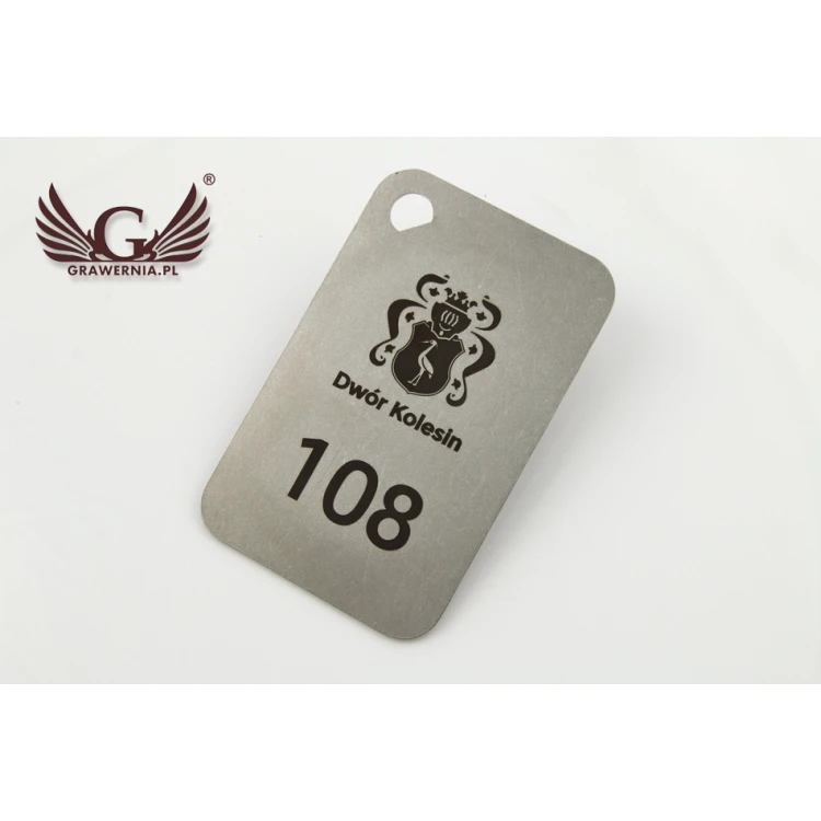 Hotel Keychain - MATRIXMET 1 XXL SLIM 84x54mm thickness. 1mm - BM023