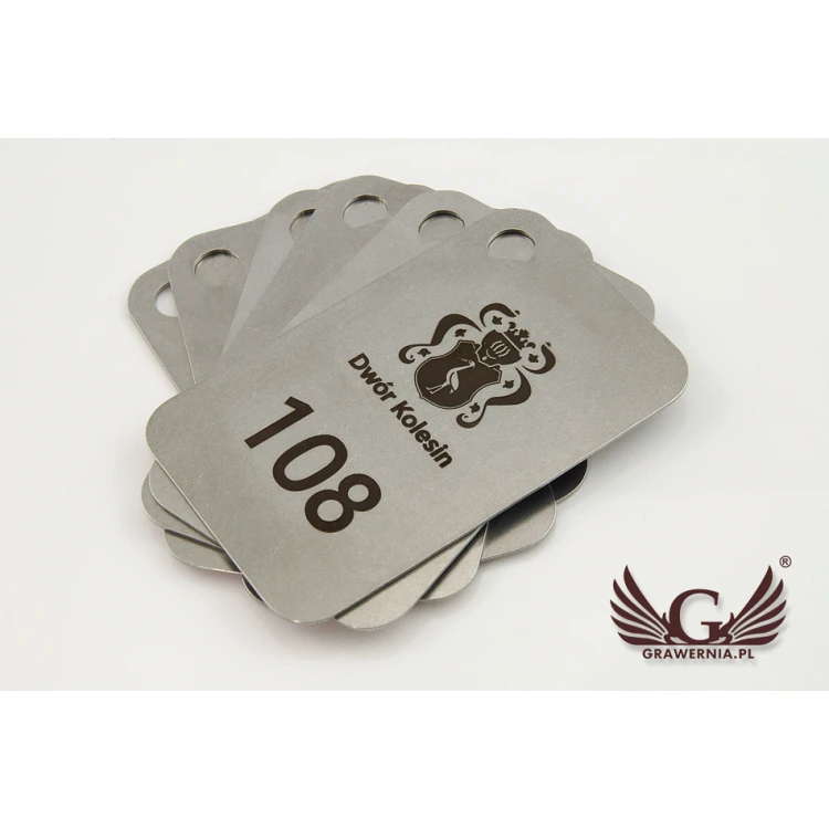 Hotel Keychain - MATRIXMET 1 XXL SLIM 84x54mm thickness. 1mm - BM023