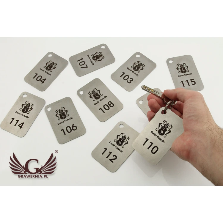 Hotel Keychain - MATRIXMET 1 XXL SLIM 84x54mm thickness. 1mm - BM023