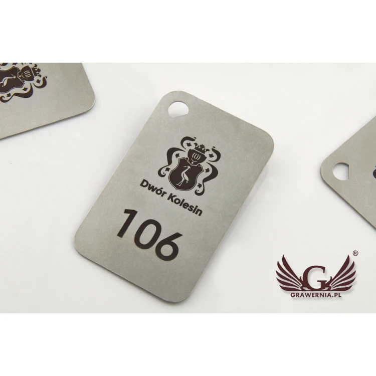 Hotel Keychain - MATRIXMET 1 XXL SLIM 84x54mm thickness. 1mm - BM023