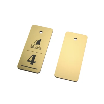 Hotel Keychain - METALLIC GOLD
