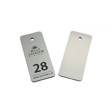 Hotel Keychain - METALLIC SILVER