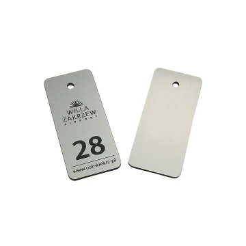 Hotel Keychain - METALLIC SILVER