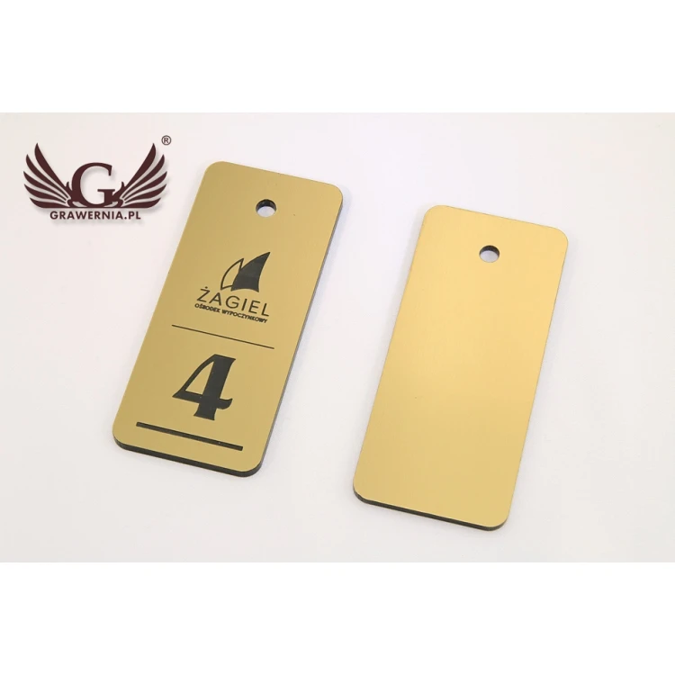 Hotel Keychain - METALLIC GOLD