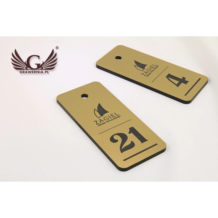 Hotel Keychain - METALLIC GOLD