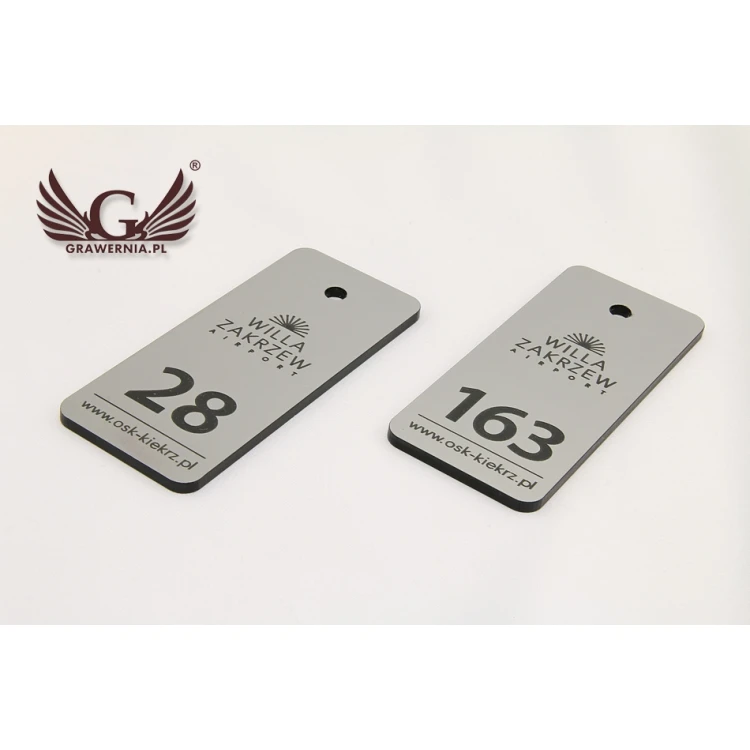 Hotel Keychain - METALLIC SILVER