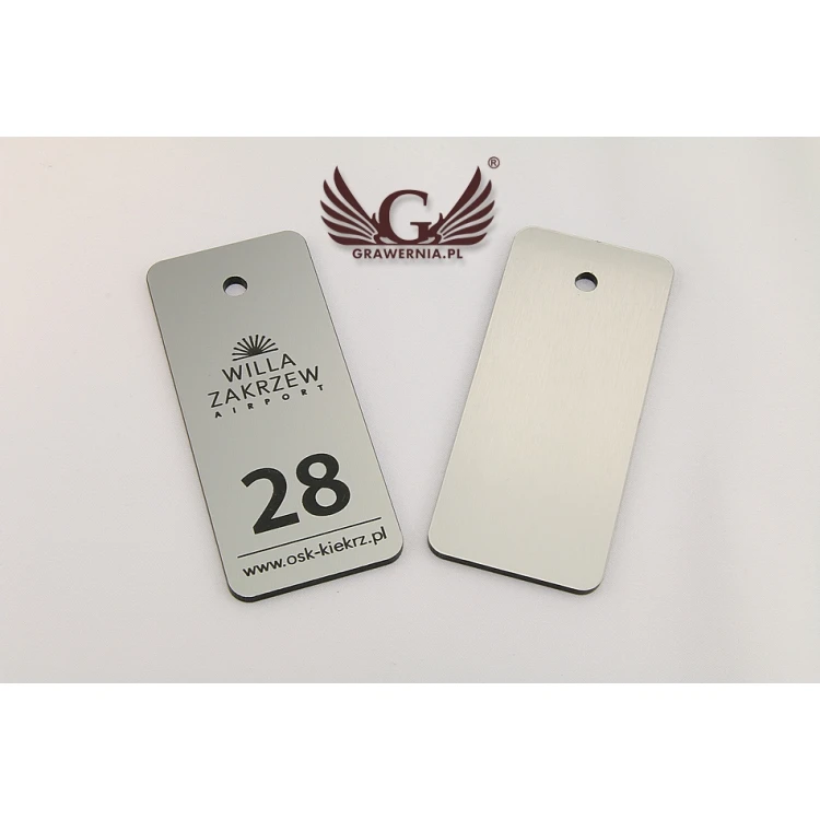 Hotel Keychain - METALLIC SILVER