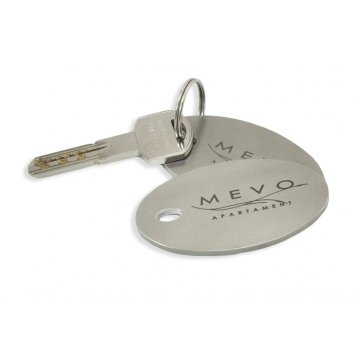 Hotel Keychain - OWALMET BIG 3mm Thick Steel - BM012