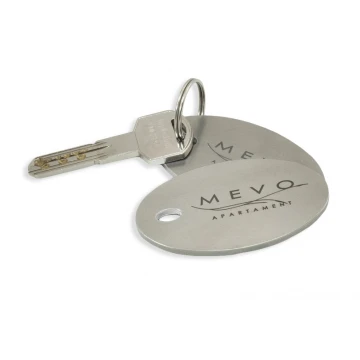 Hotel Keychain - OWALMET BIG 3mm Thick Steel - BM012