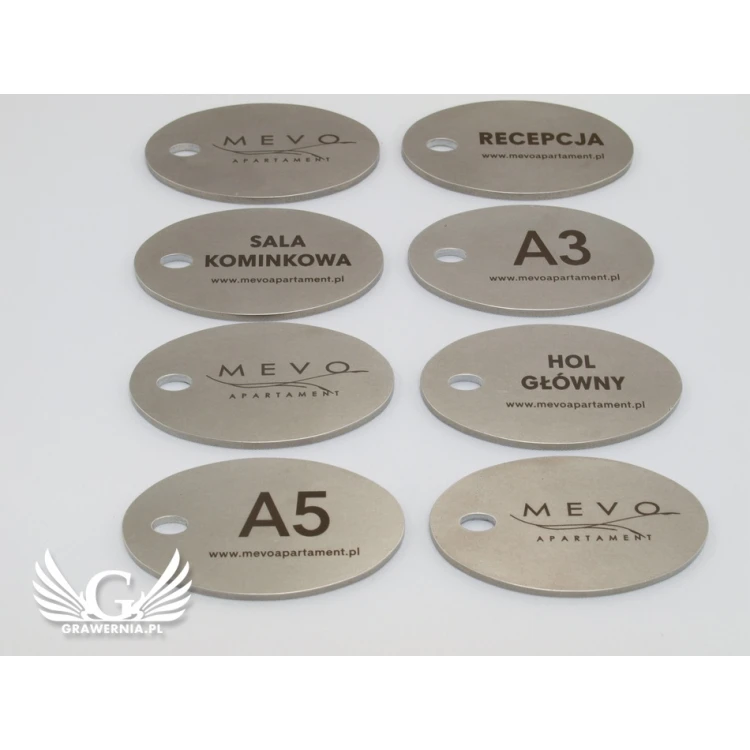 Hotel Keychain - OWALMET BIG 3mm Thick Steel - BM012