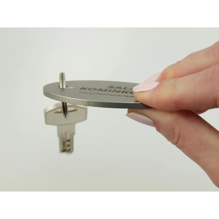 Hotel Keychain - OWALMET BIG 3mm Thick Steel - BM012