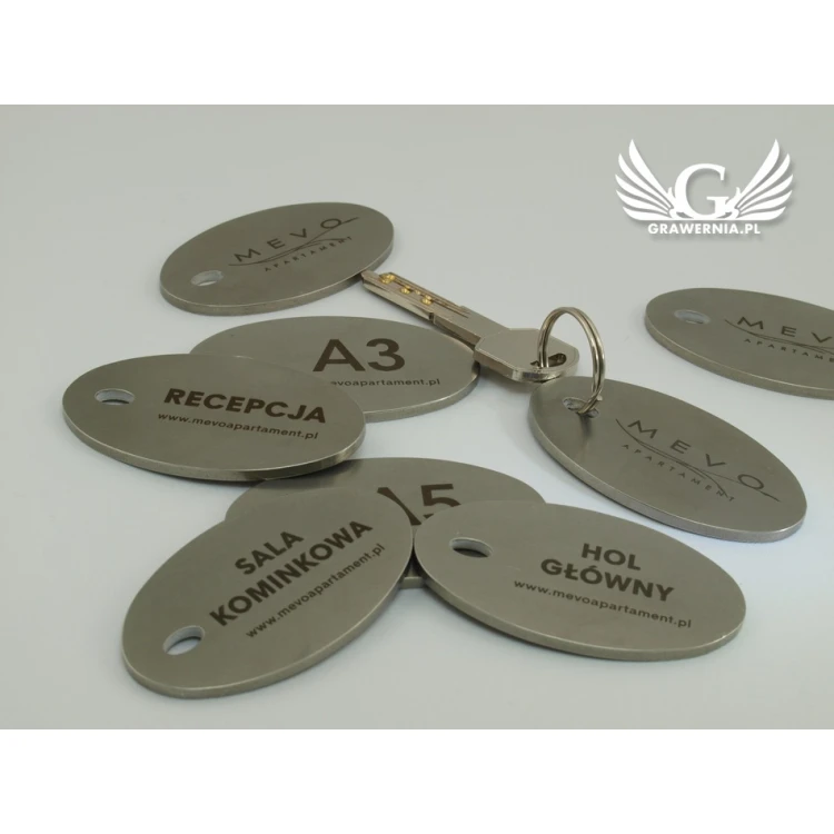 Hotel Keychain - OWALMET BIG 3mm Thick Steel - BM012