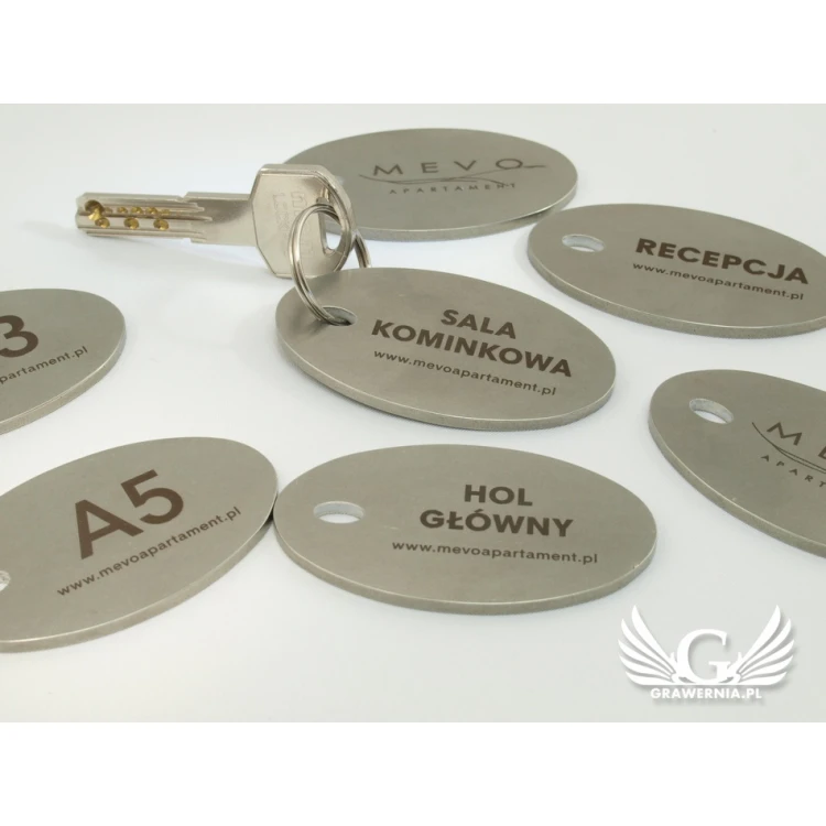 Hotel Keychain - OWALMET BIG 3mm Thick Steel - BM012