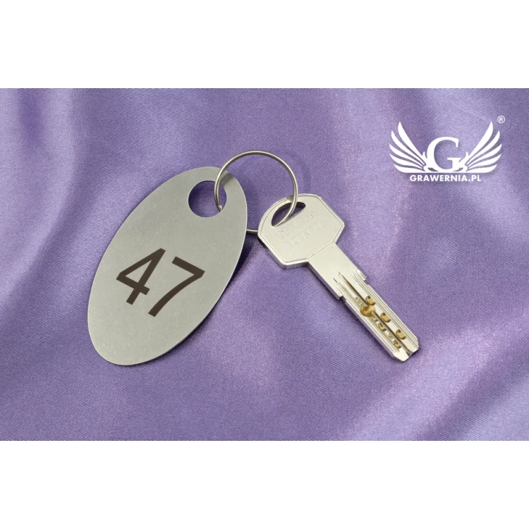 Hotel Keychain - OWALMET BIG SLIM Steel 1mm thick - BM021
