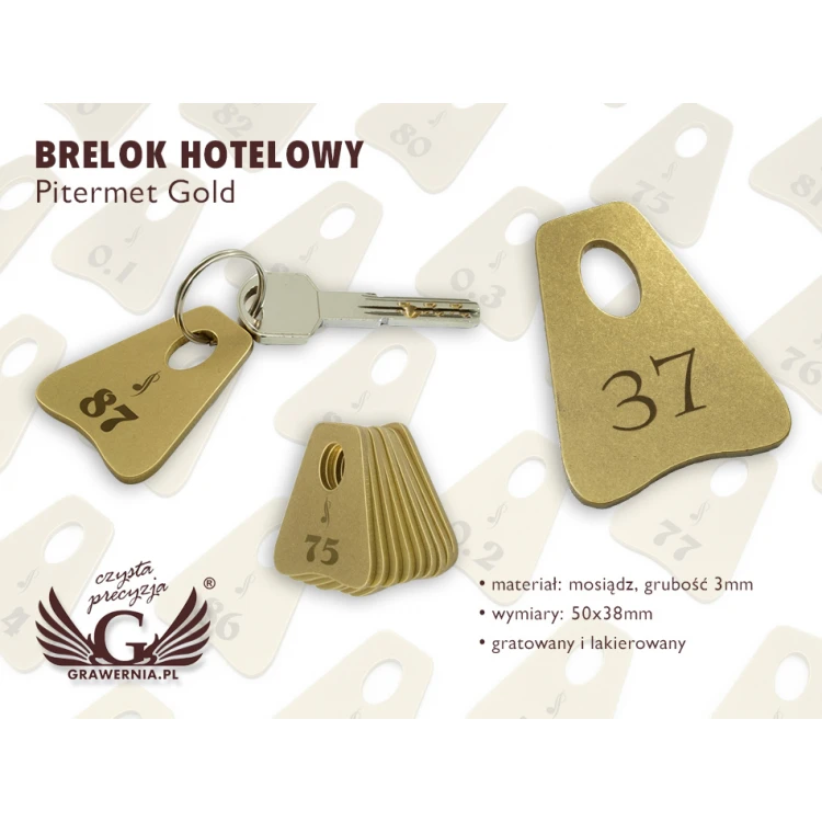 Hotel Keychain - PITERMET Gold - BMZ002