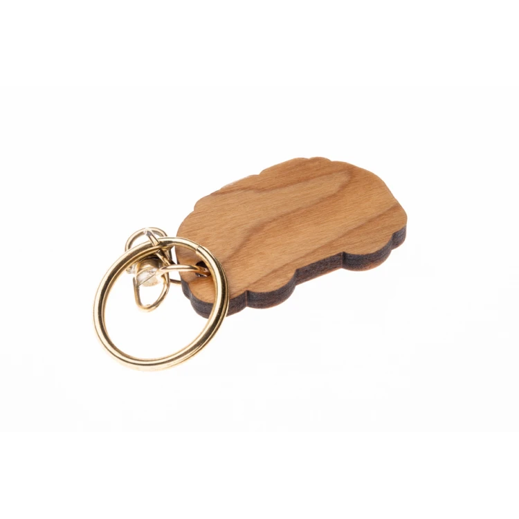 Camper Keychain - Light Cherry Wood - Custom Engraving - BP154