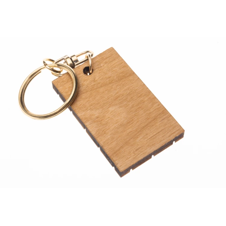 King and Queen Keychain - Light Cherry Wood - Custom Engraving - BP167