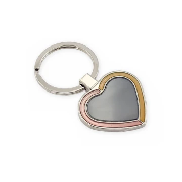 COLORED HEART KEYCHAIN - with your engraving - Valentine's Day BP50