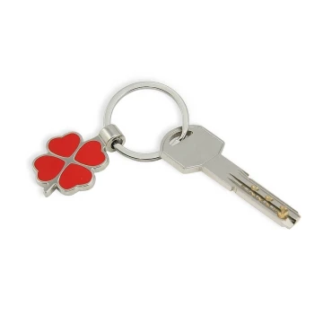 RED CLOVER KEYCHAIN with your engraving - BP9