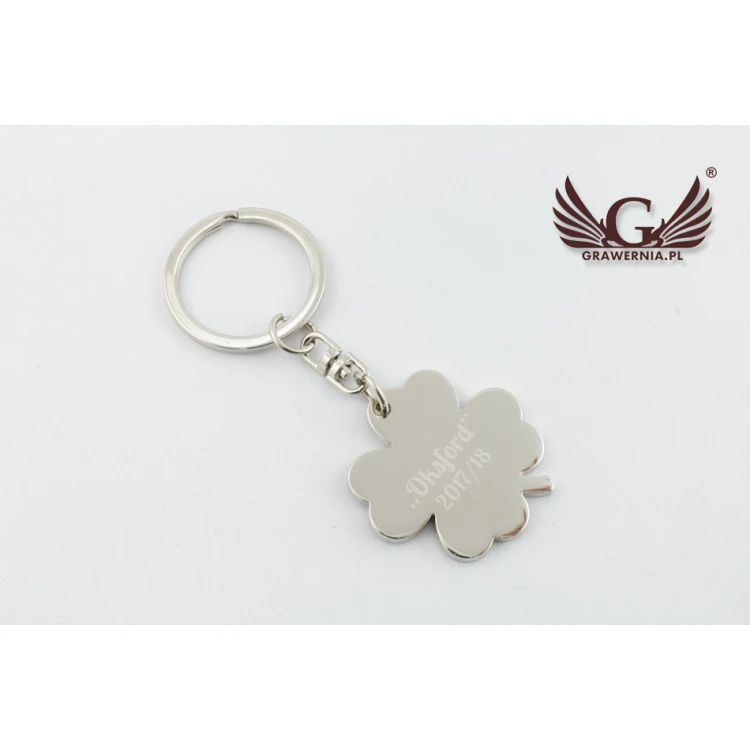 CLOVER KEYCHAIN gloss with your engraving - BP6