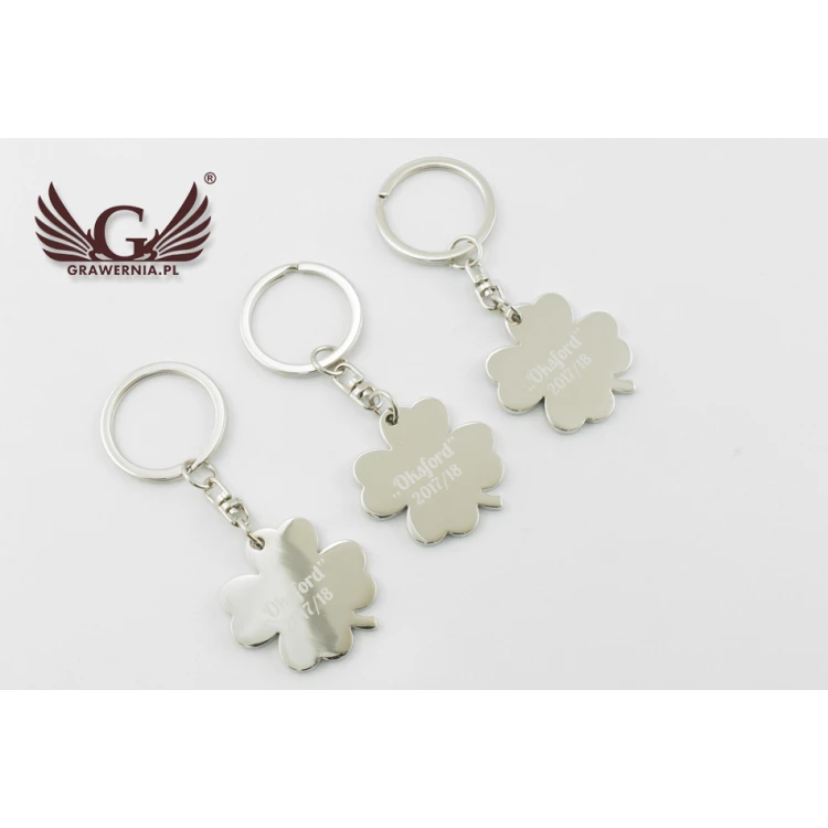 CLOVER KEYCHAIN gloss with your engraving - BP6