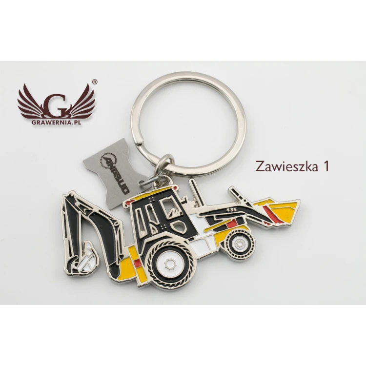 KEYCHAIN Excavator - with your engraving - BP40
