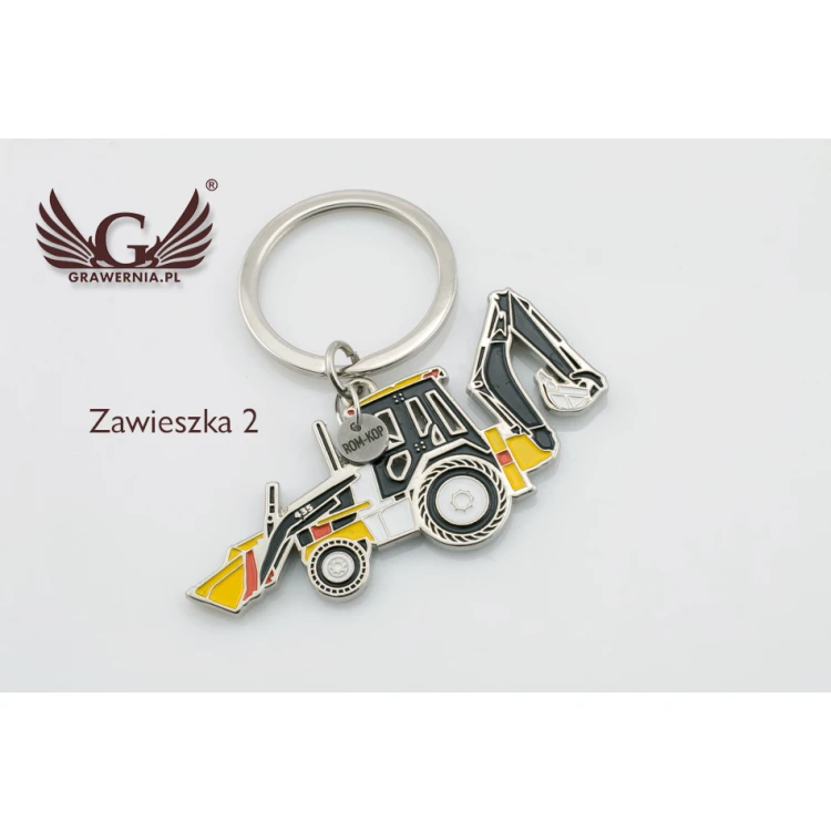 KEYCHAIN Excavator - with your engraving - BP40