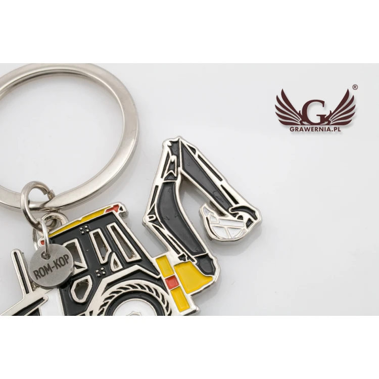 KEYCHAIN Excavator - with your engraving - BP40