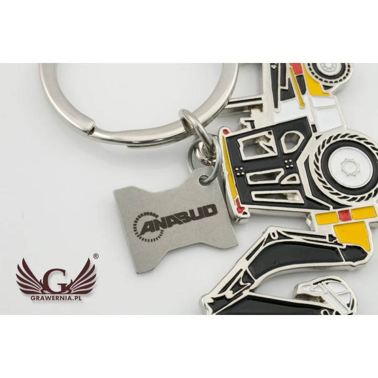 KEYCHAIN Excavator - with your engraving - BP40