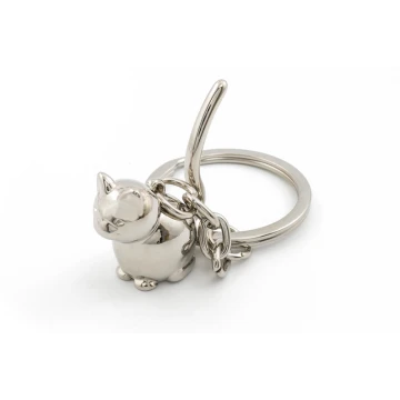 PURRING KITTY Keyring with Your Engraving - BP72