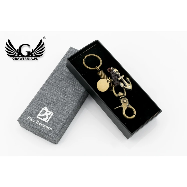 Vintage Anchor Keychain - with Your Engraving - BP108