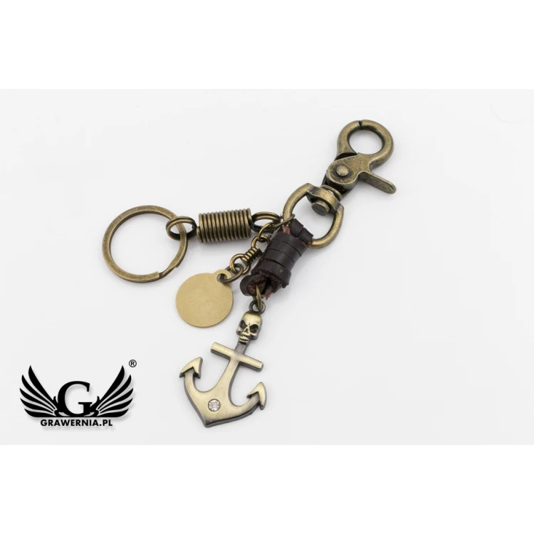 Vintage Anchor Keychain - with Your Engraving - BP108