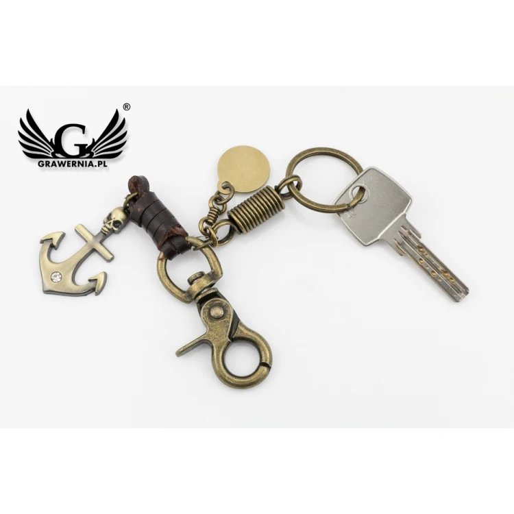 Vintage Anchor Keychain - with Your Engraving - BP108