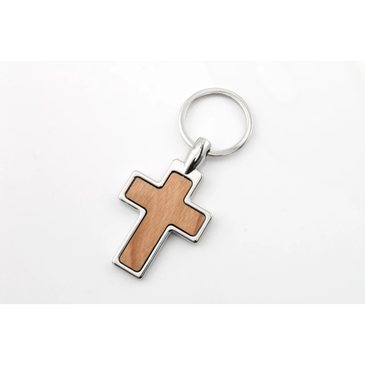 Cross Keychain with Custom Engraving - BP126
