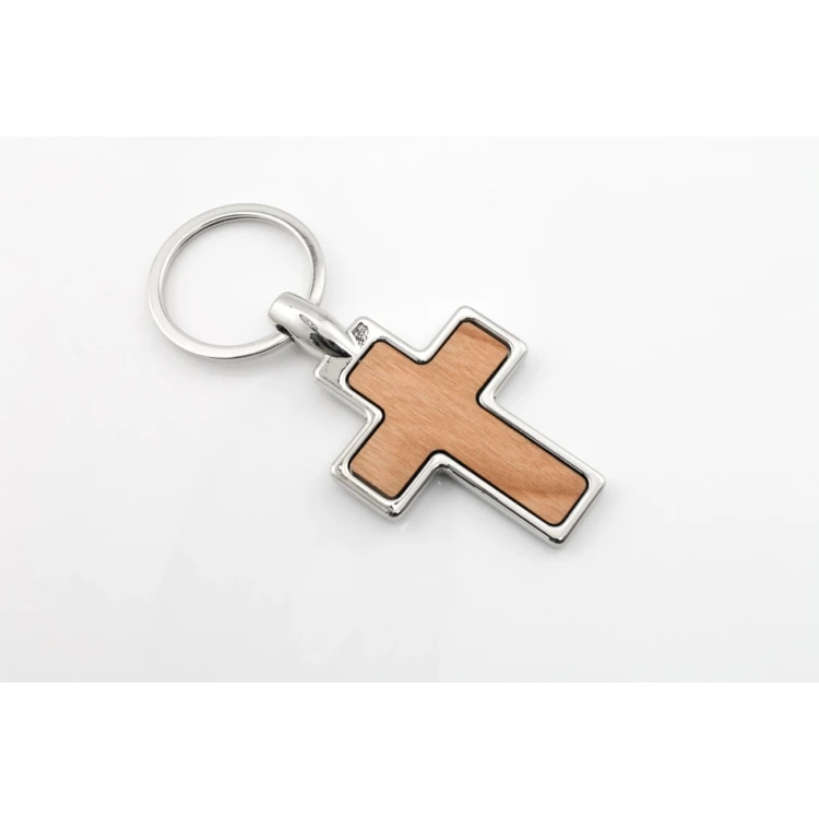 Cross Keychain with Custom Engraving - BP126