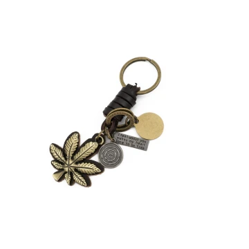 Vintage Leaf Keychain - with Your Engraving - BP109