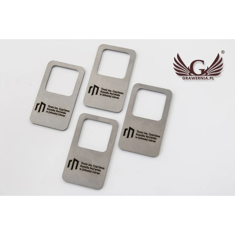 Metal Keychain - PROSTMET- 2mm thick steel, dimensions: 36x62mm - BM027