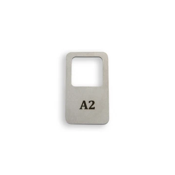 Metal Keychain - PROSTMET- 2mm thick steel, dimensions: 36x62mm - BM027