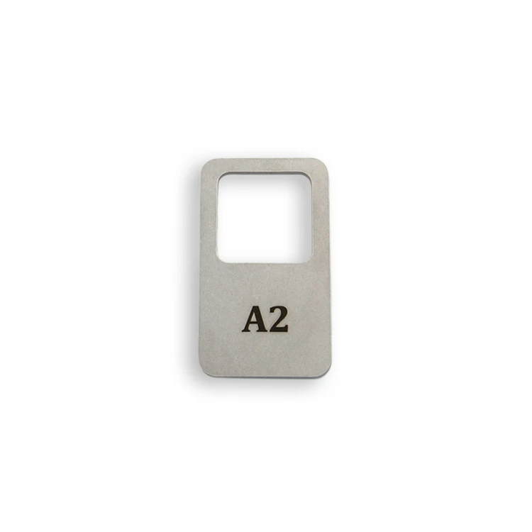 Metal Keychain - PROSTMET- 2mm thick steel, dimensions: 36x62mm - BM027