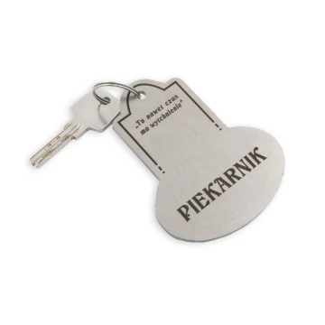 Metal Keychain - RETROMET - 3mm thick steel, dimensions: 95x76mm - BM026