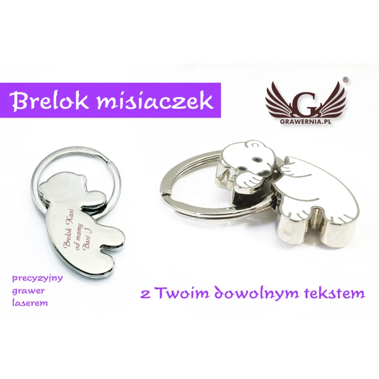 BEAR KEYCHAIN - with your engraving - BP3